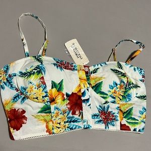 Forever 21 Floral crop top